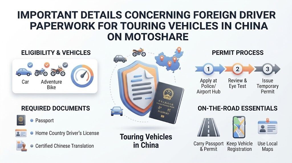 Important Details Concerning Foreign Driver Paperwork for Touring Vehicles in China on MotoShare