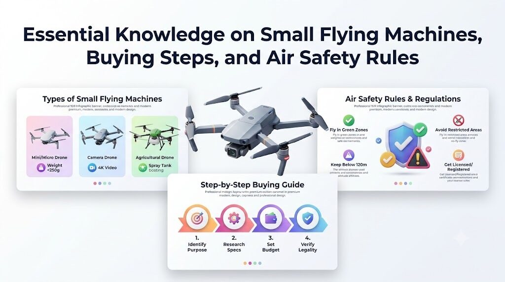 Essential Knowledge on Small Flying Machines, Buying Steps, and Air Safety Rules