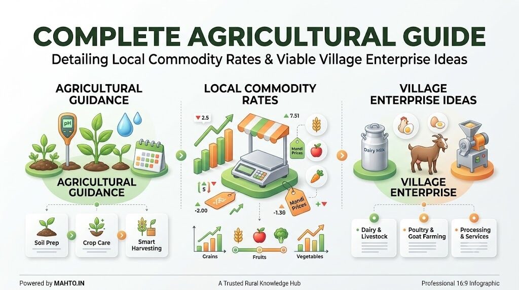 Complete Agricultural Guide Detailing Local Commodity Rates And Viable Village Enterprise Ideas