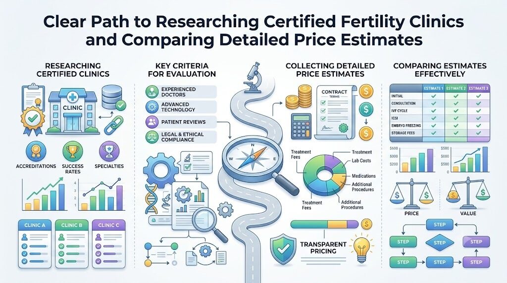 Clear Path to Researching Certified Fertility Clinics and Comparing Detailed Price Estimates