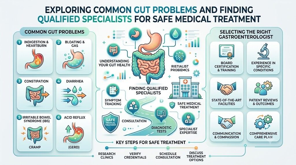 Exploring Common Gut Problems And Finding Qualified Specialists For Safe Medical Treatment