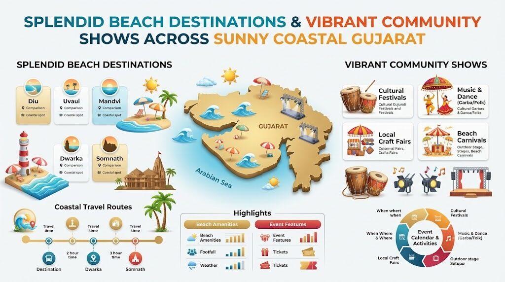 Splendid Beach Destinations And Vibrant Community Shows Happening Across Sunny Coastal Gujarat