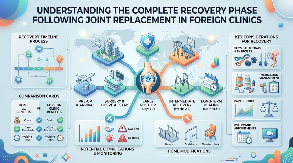 Understanding The Complete Recovery Phase Following Joint Replacement In Foreign Clinics