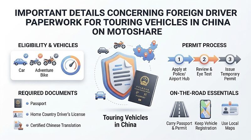 Important Details Concerning Foreign Driver Paperwork for Touring Vehicles in China on MotoShare