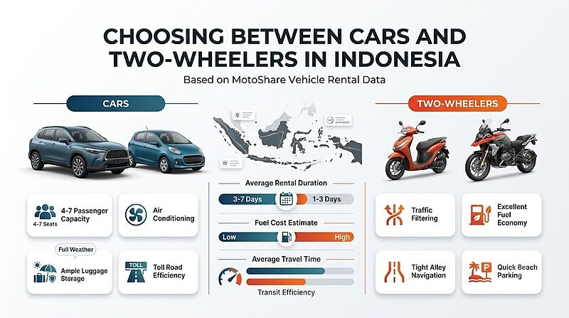 Choosing Between Cars And Two Wheelers In Indonesia Using MotoShare Information