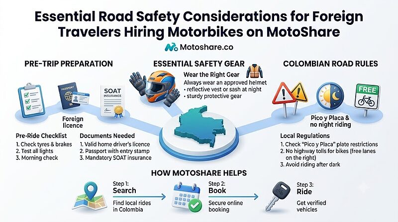 Essential road safety considerations for foreign travelers hiring motorbikes on Motoshare platform