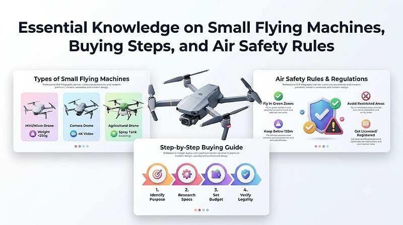 Essential Knowledge on Small Flying Machines, Buying Steps, and Air Safety Rules