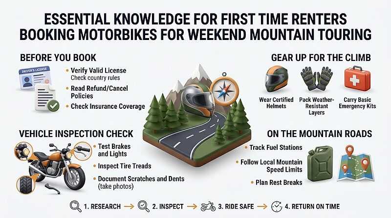 Essential Knowledge For First Time Renters Booking Motorbikes For Weekend Mountain Touring