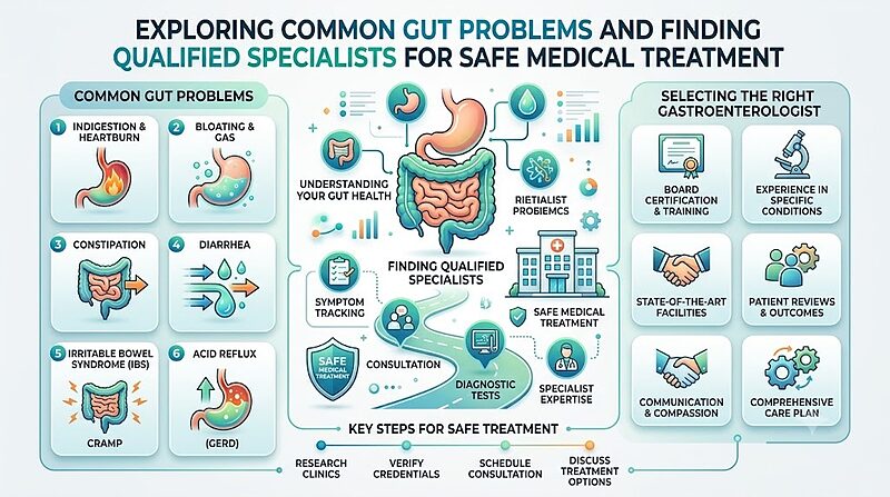 Exploring Common Gut Problems And Finding Qualified Specialists For Safe Medical Treatment